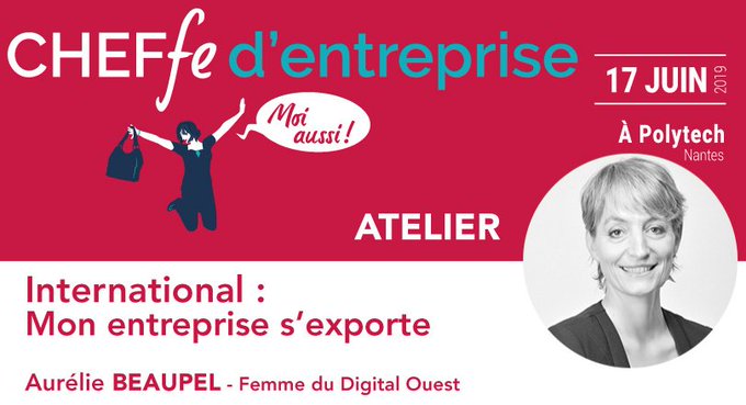 Speaker | Cheffe d&rsquo;entreprise, moi aussi ! 2019