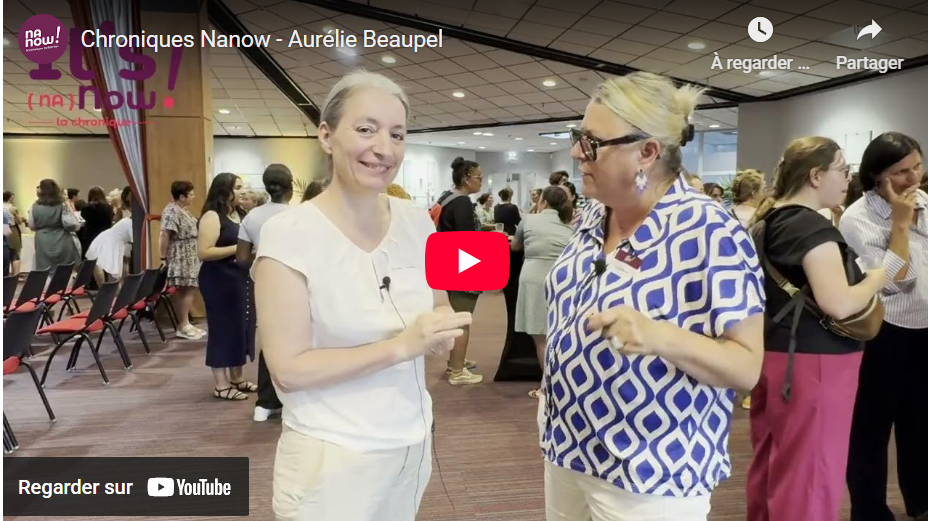 capture d'écran de l'interview video d'aurélie beaupel par Nanow